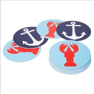 Sunnylife Lobster and Anchor Reversible Coasters